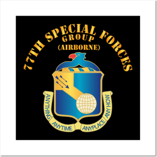 77th Special Forces - DUI wo DS Posters and Art